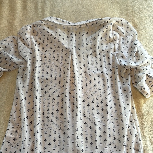Reitmans 3/4 sleeve nautical blouse. Size XL. - Picture 4 of 6